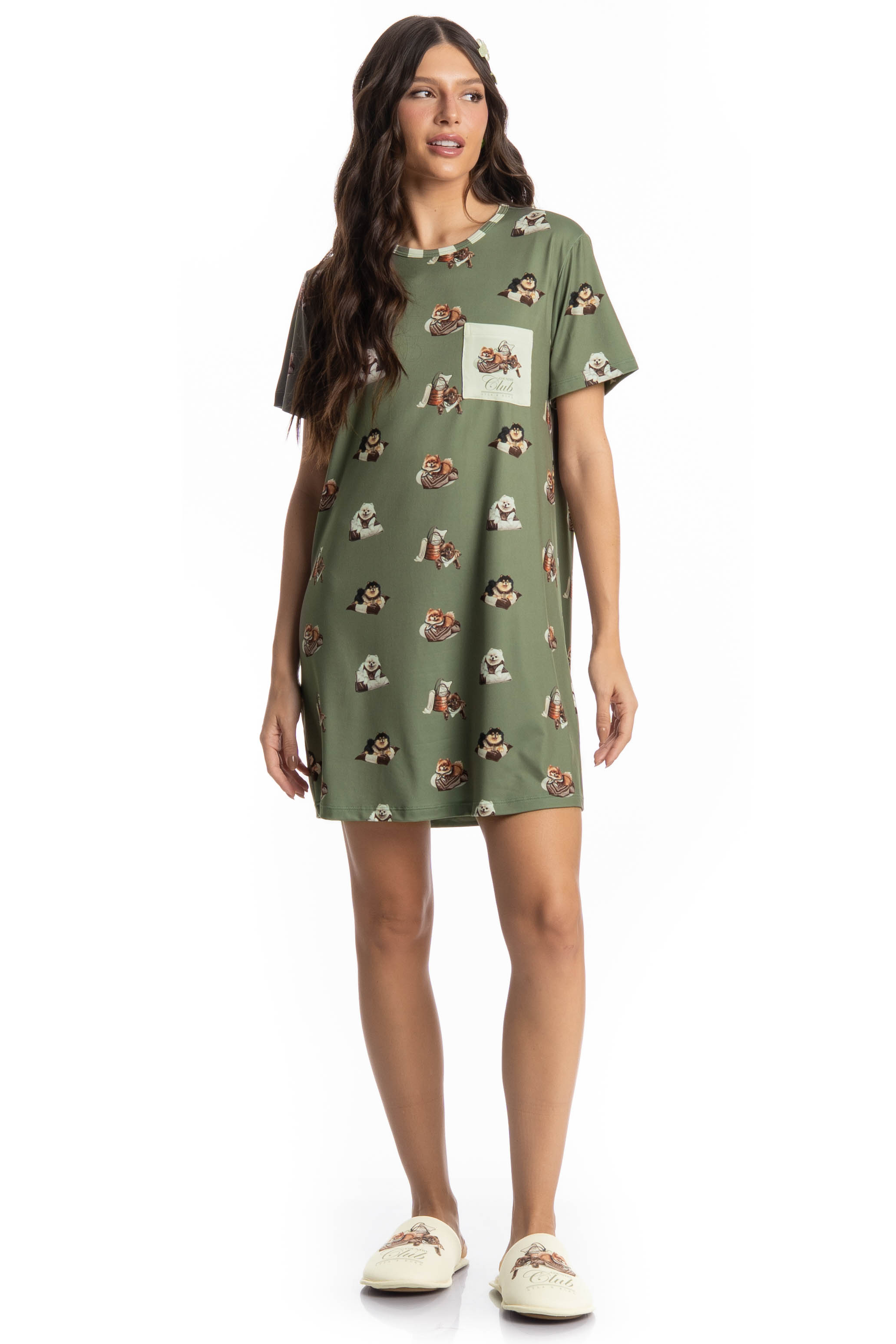 Camisão Curto Country Moka - Imagem 3 - Mobile