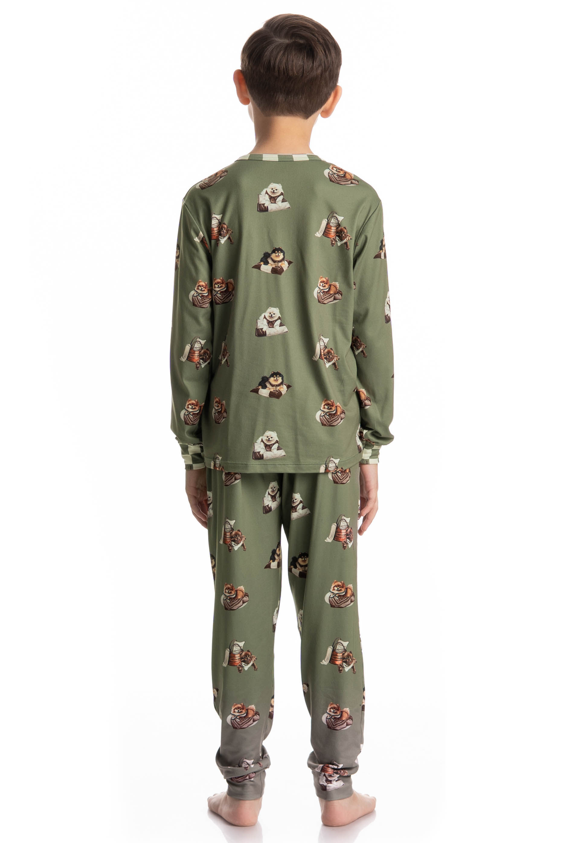Pijama Longo Infantil Unissex Country Moka - Imagem 2 - Mobile