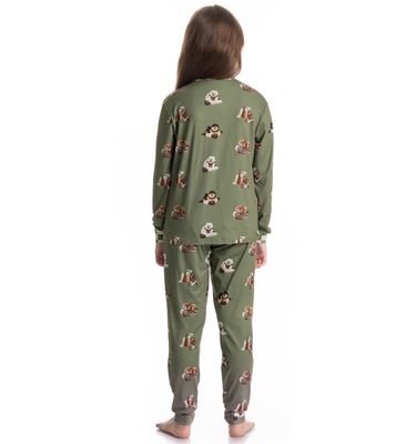 Pijama Longo Infantil Unissex Country Moka - Imagem 4 - Mobile