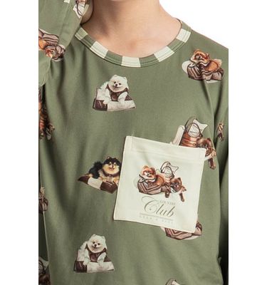 Pijama Longo Infantil Unissex Country Moka - Imagem 5 - Mobile