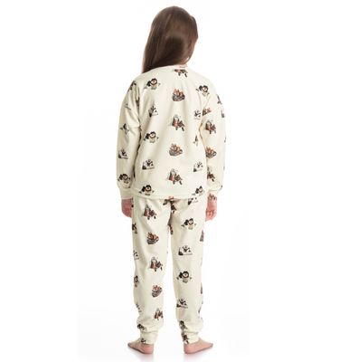 Pijama Longo Infantil Unissex Velvet Country Moka - Imagem 2 - Mobile