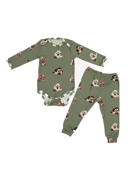 Conjunto Baby Country Moka Verde - Imagem 1