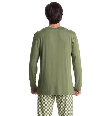 Pijama Longo Masculino Country Moka - Imagem 4 - Mobile