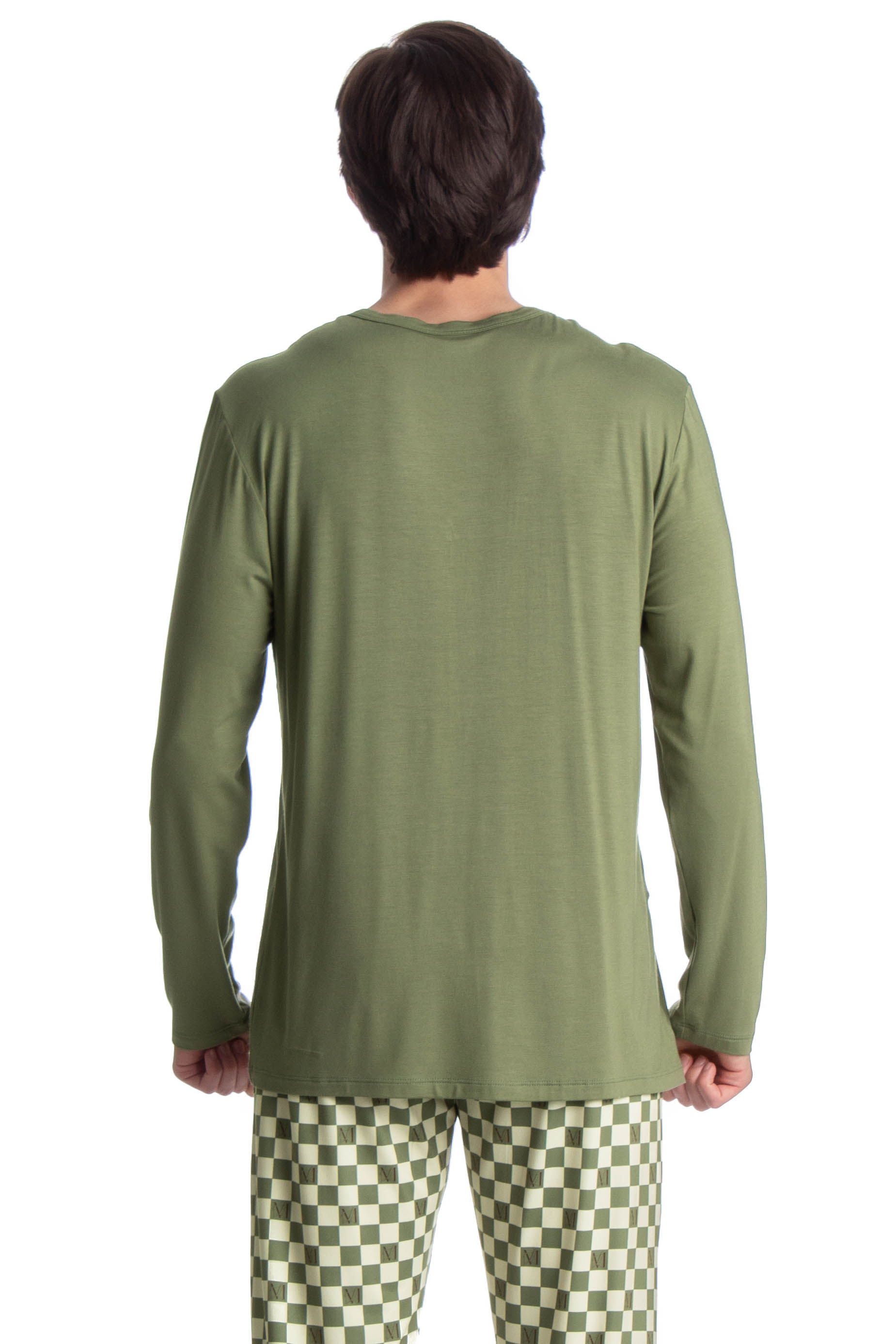 Pijama Longo Masculino Country Moka - Imagem 4 - Mobile