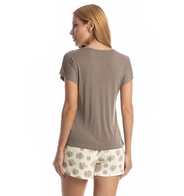 Pijama Curto Feminino Ágata - Imagem 2 - Mobile