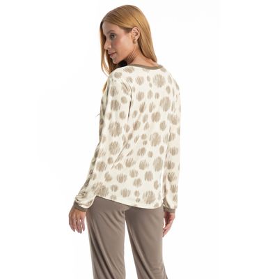 Pijama Feminino Longo Ágata - Imagem 4 - Mobile