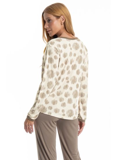 Pijama Feminino Longo Ágata - Imagem 4 - Desktop