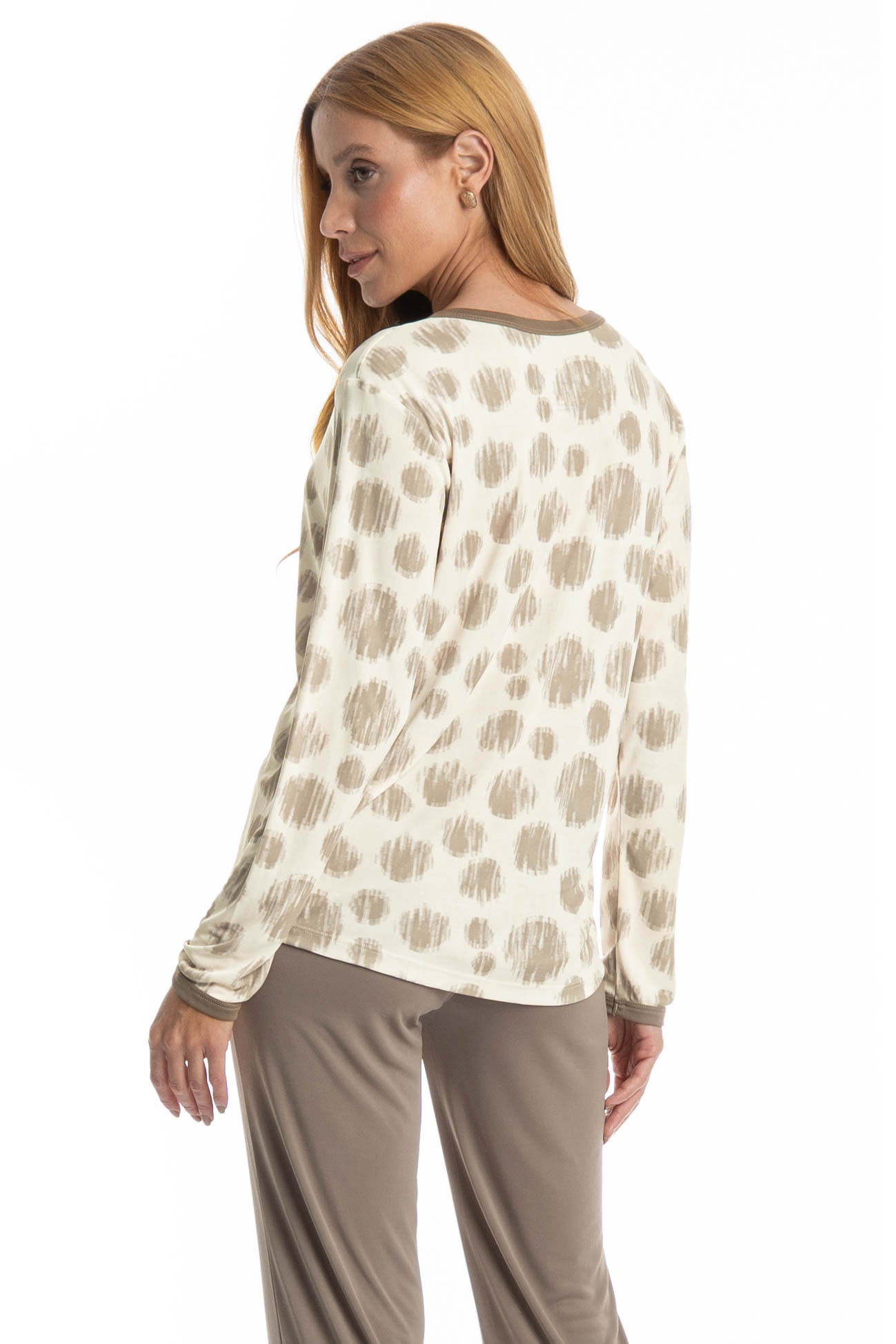 Pijama Feminino Longo Ágata - Imagem 4 - Mobile