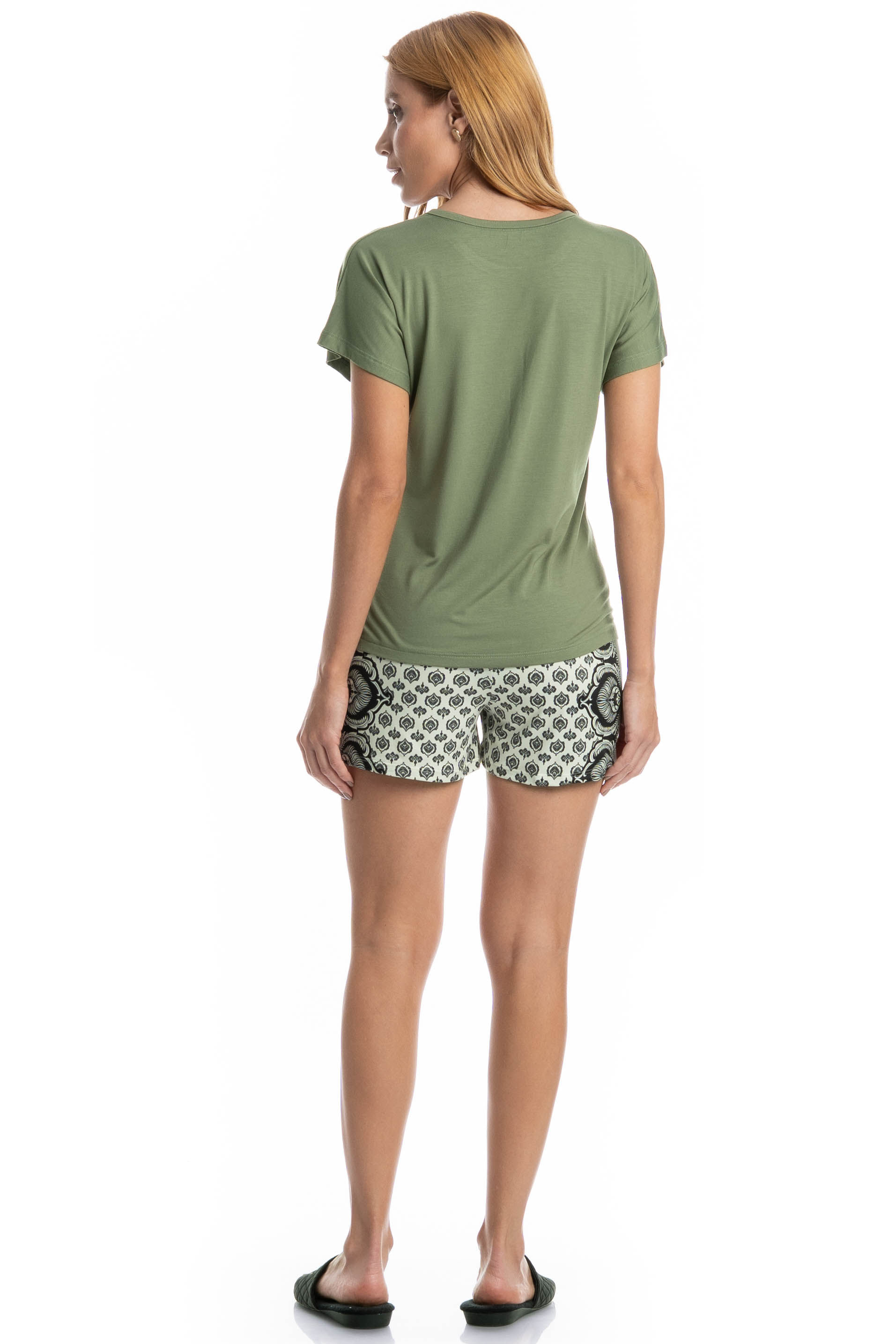 Pijama Curto Feminino Constanza - Imagem 4 - Mobile
