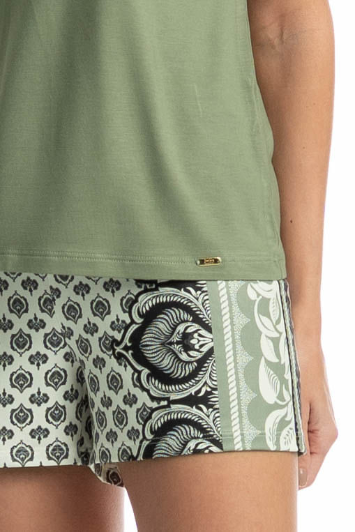 Pijama Curto Feminino Constanza - Imagem 5 - Mobile