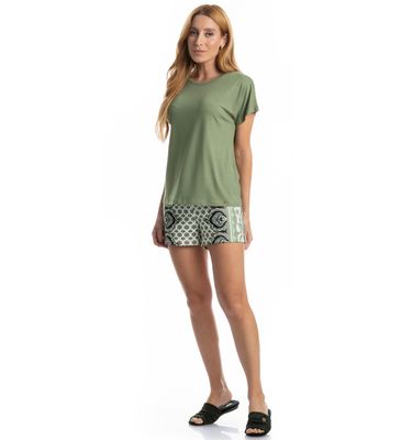 Pijama Curto Feminino Constanza - Imagem 3 - Mobile