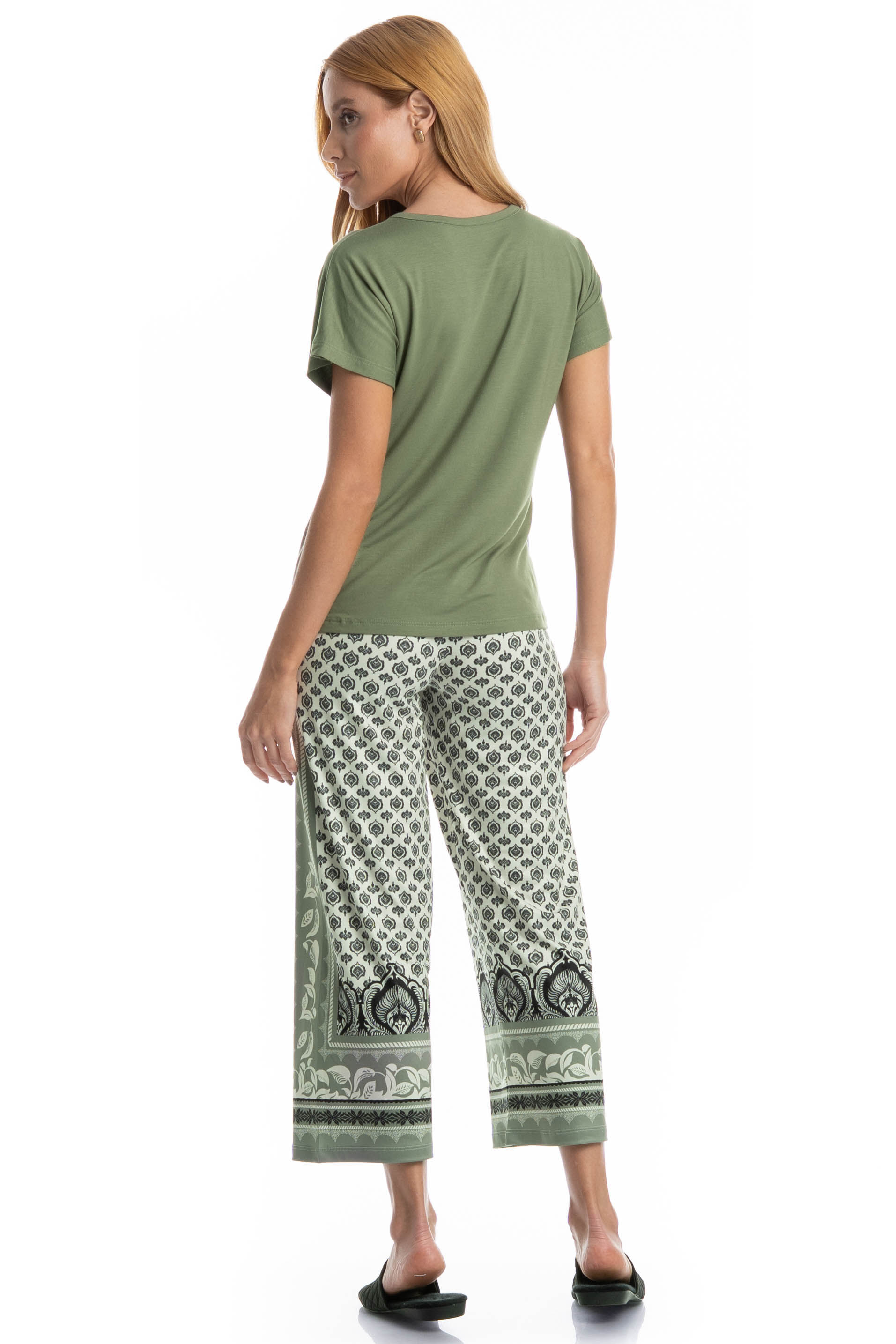 Pijama Constanza Capri Verde - Imagem 2