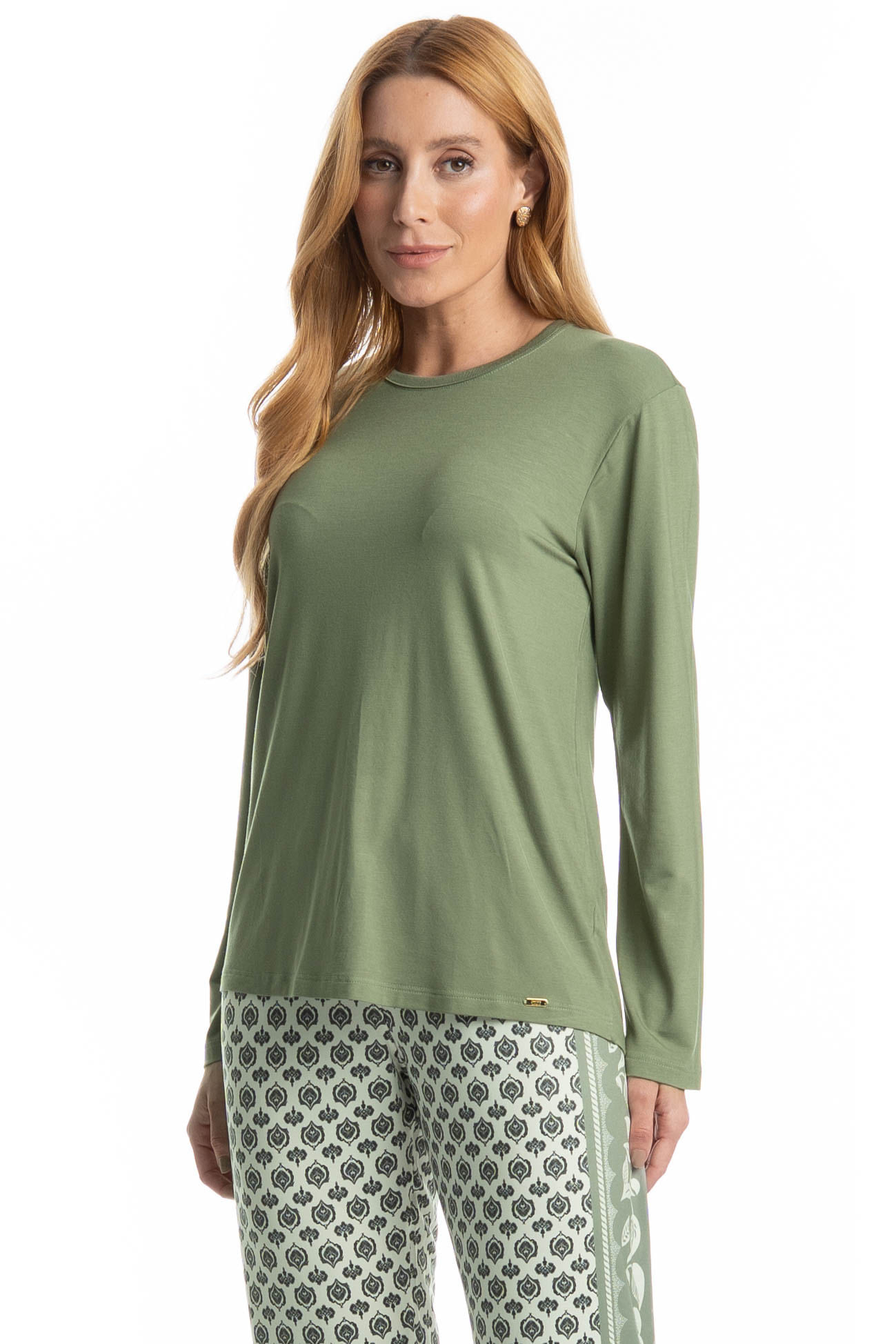 Pijama Feminino Longo Constanza - Imagem 3 - Mobile