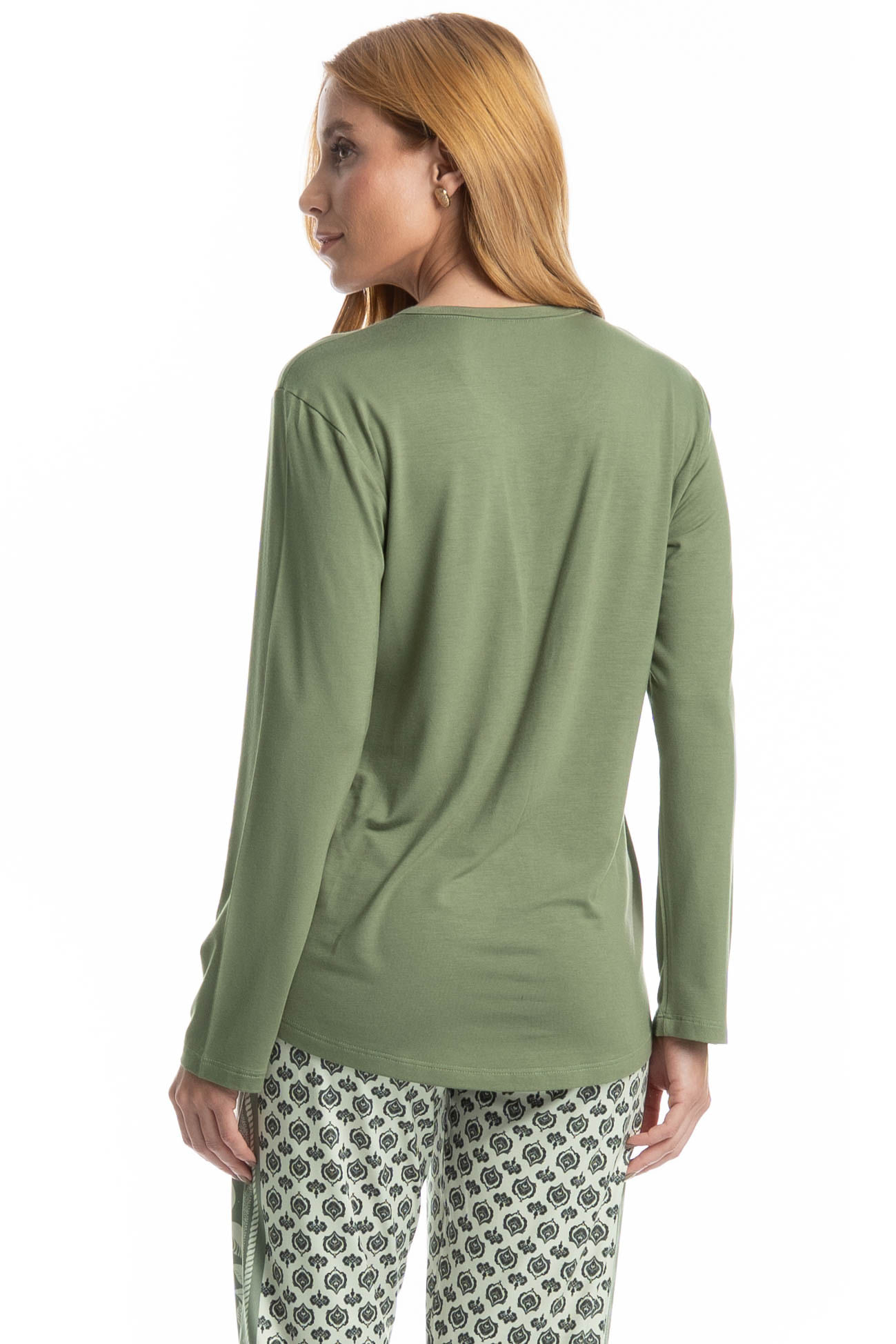 Pijama Feminino Longo Constanza - Imagem 4 - Mobile