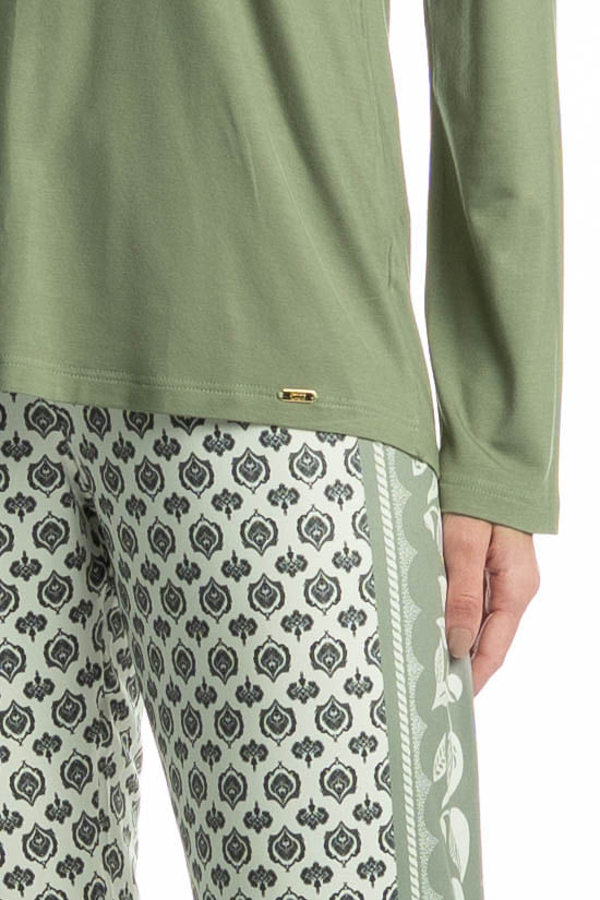 Pijama Feminino Longo Constanza - Imagem 5 - Mobile