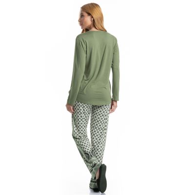 Pijama Feminino Longo Constanza - Imagem 2 - Mobile