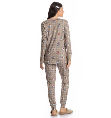 Pijama Longo Dogs Golf - Imagem 2 - Mobile