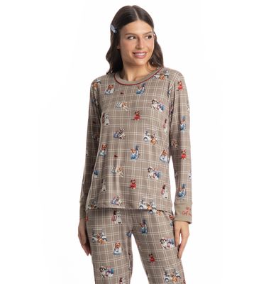 Pijama Longo Dogs Golf - Imagem 3 - Mobile