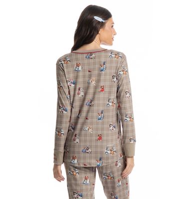 Pijama Longo Dogs Golf - Imagem 4 - Mobile