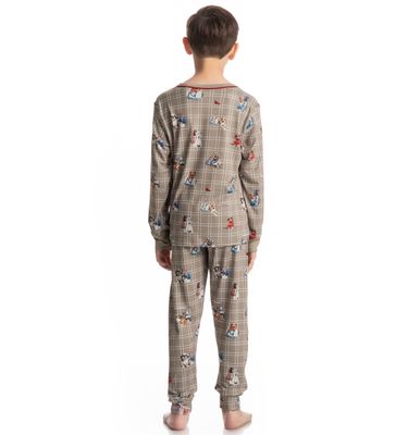 Pijama Longo Infantil Unissex Dogs Golf - Imagem 2 - Mobile