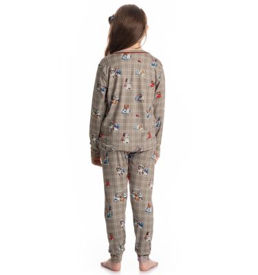 Pijama Longo Infantil Unissex Dogs Golf - Imagem 4 - Mobile
