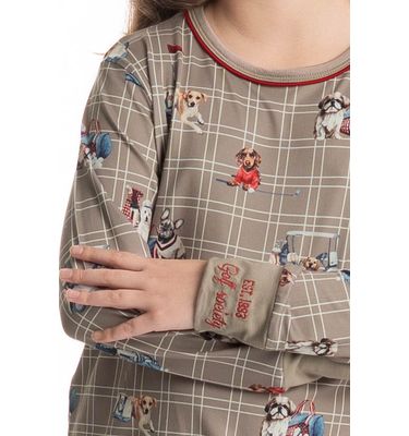Pijama Longo Infantil Unissex Dogs Golf - Imagem 5 - Mobile