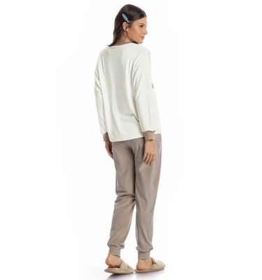 Pijama Feminino Longo Velvet Dogs Golf - Imagem 2 - Mobile