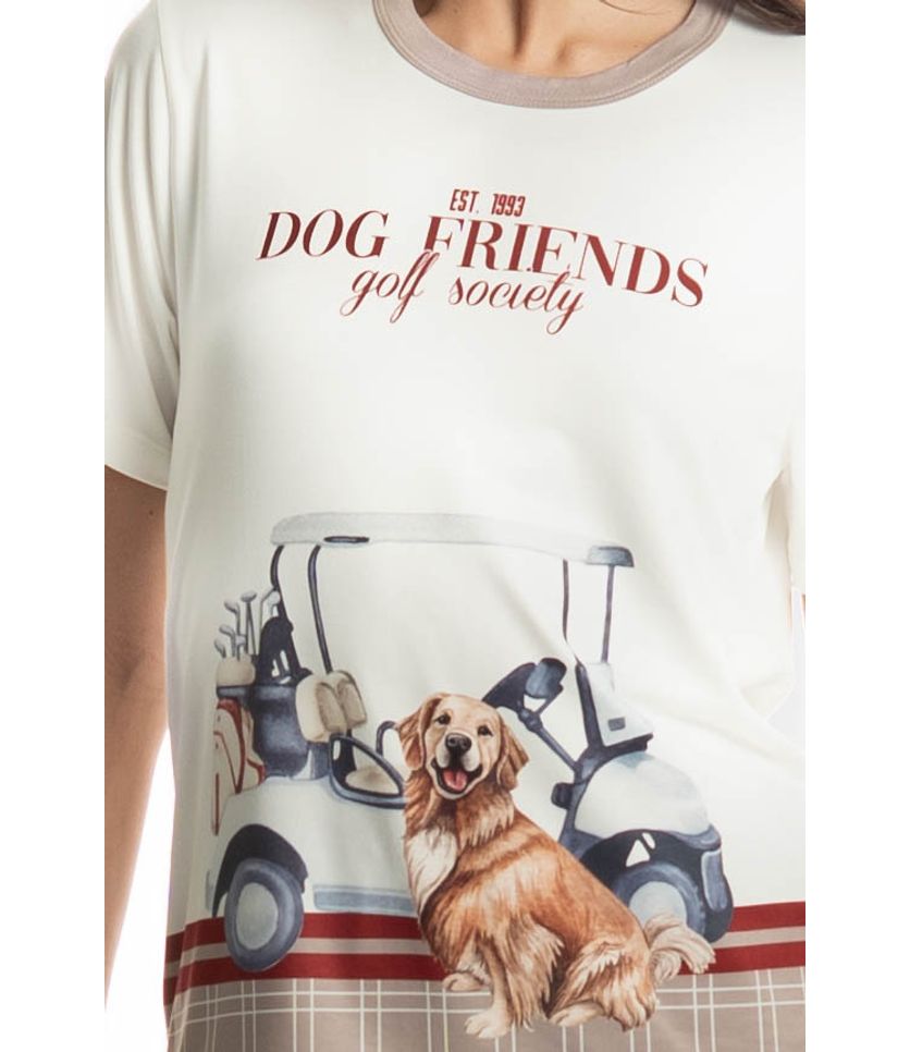 Pijama Feminino Curto Dogs Golf - Imagem 5 - Desktop