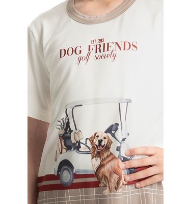 Pijama Curto Infantil Unissex Dogs Golf - Imagem 5 - Mobile