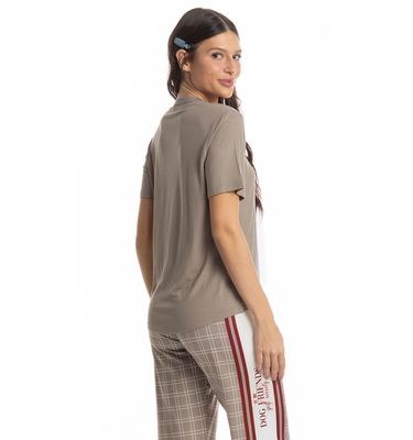 Pijama Feminino Longo Manga Curta Dogs Golf - Imagem 4 - Mobile
