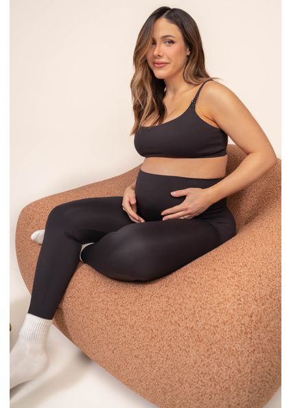 Calça Legging Maternity Essence Vivame Preto - Imagem 1