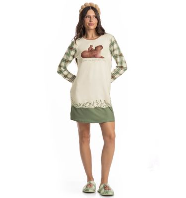 Camisão Curto Manga Longa Capivara - Imagem 3 - Mobile