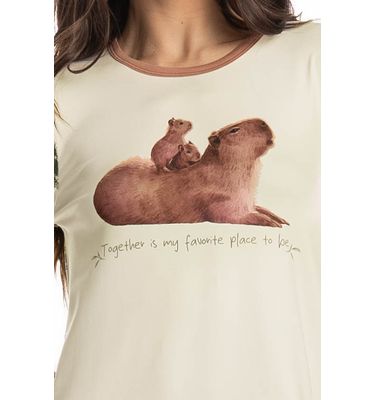 Camisão Curto Manga Longa Capivara - Imagem 5 - Mobile