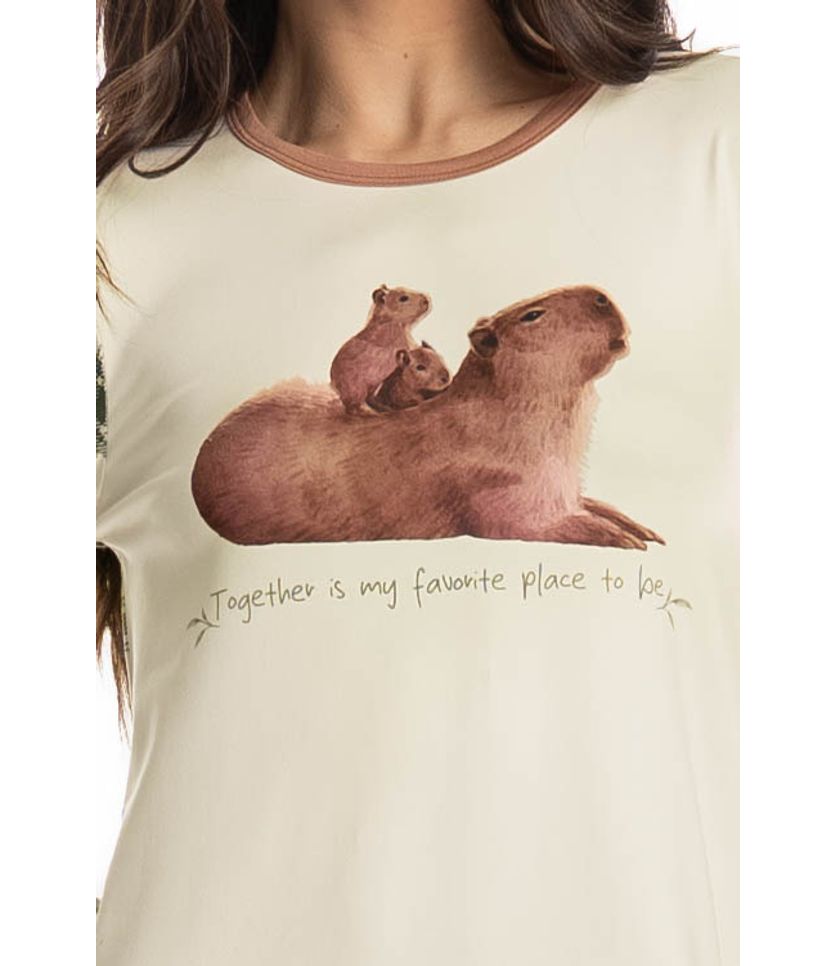 Camisão Curto Manga Longa Capivara - Imagem 5 - Desktop