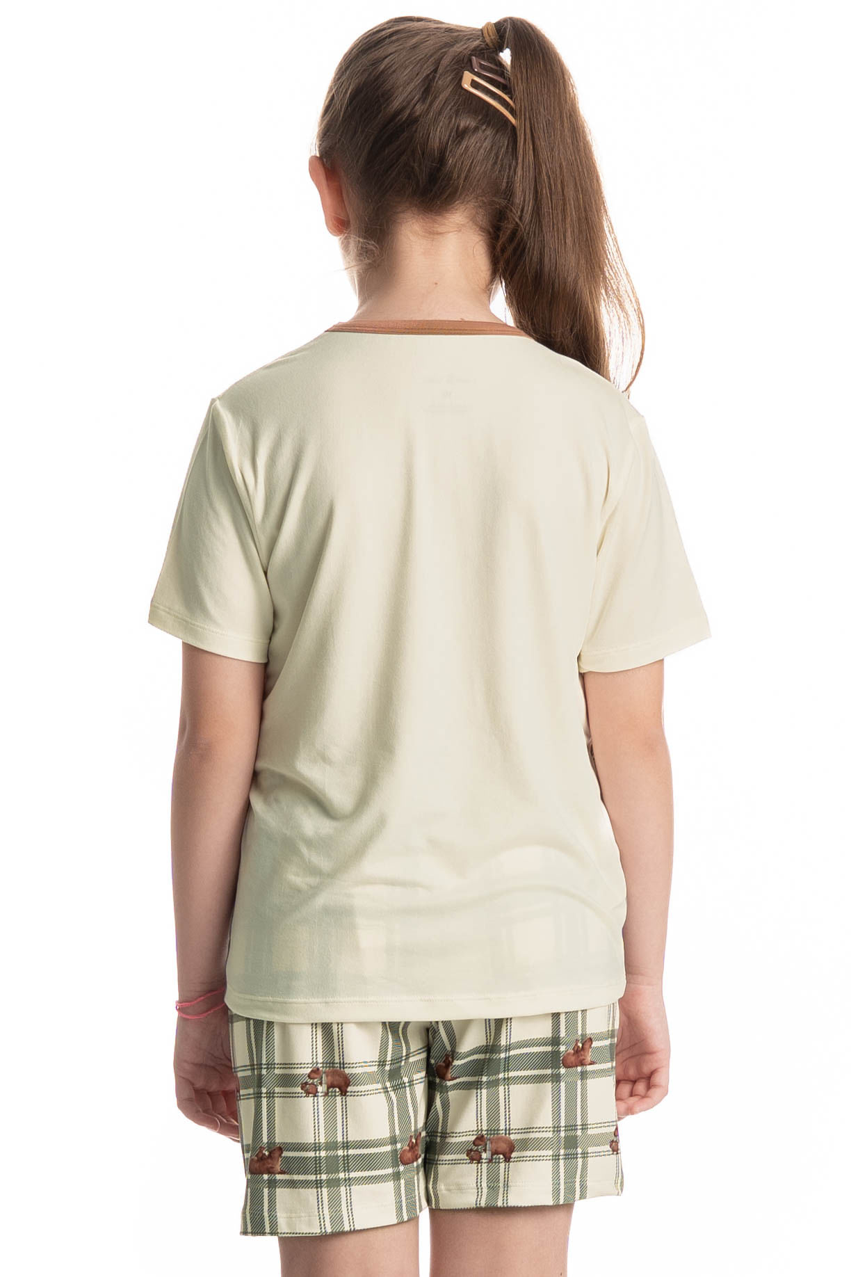 Pijama Curto Infantil Unissex Capivara - Imagem 4 - Mobile