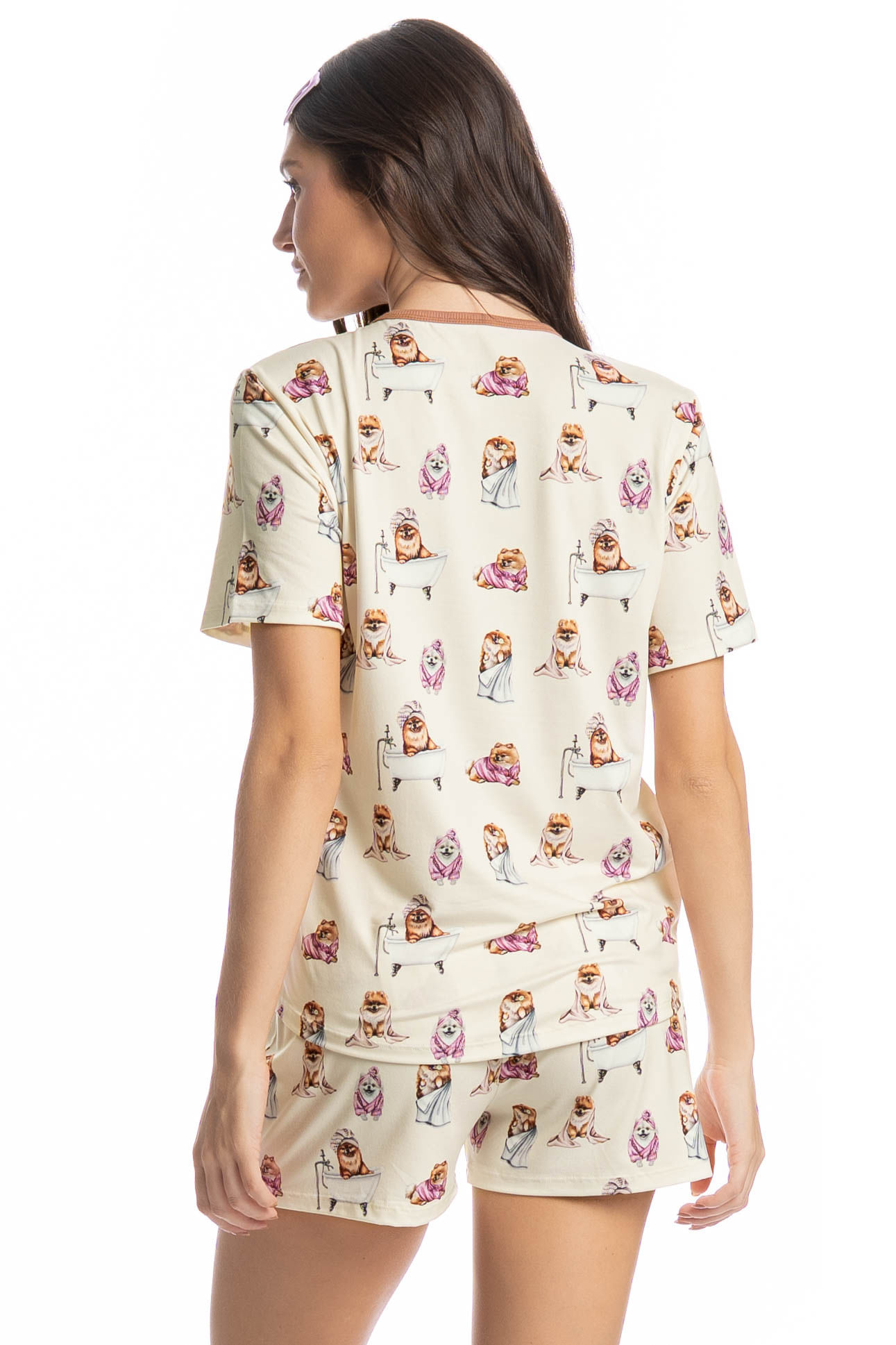 Pijama Feminino Curto Lyla Spa Branco - Imagem 2