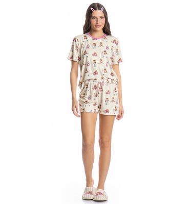Pijama Feminino Curto Lyla Spa - Imagem 3 - Mobile