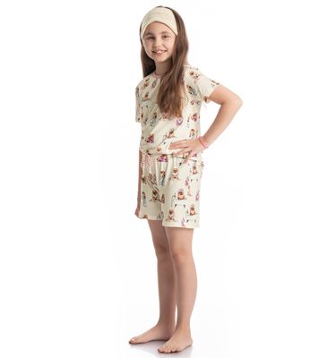 Pijama Infantil Curto Lyla Spa - Imagem 3 - Mobile