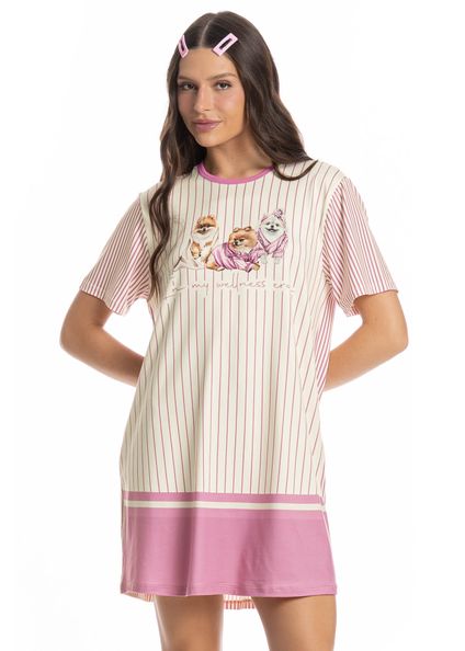 Camisão Curto Lyla Spa Branco - Imagem 1
