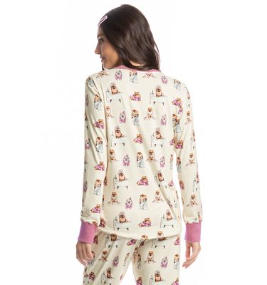 Pijama Feminino Longo Lyla Spa - Imagem 4 - Mobile