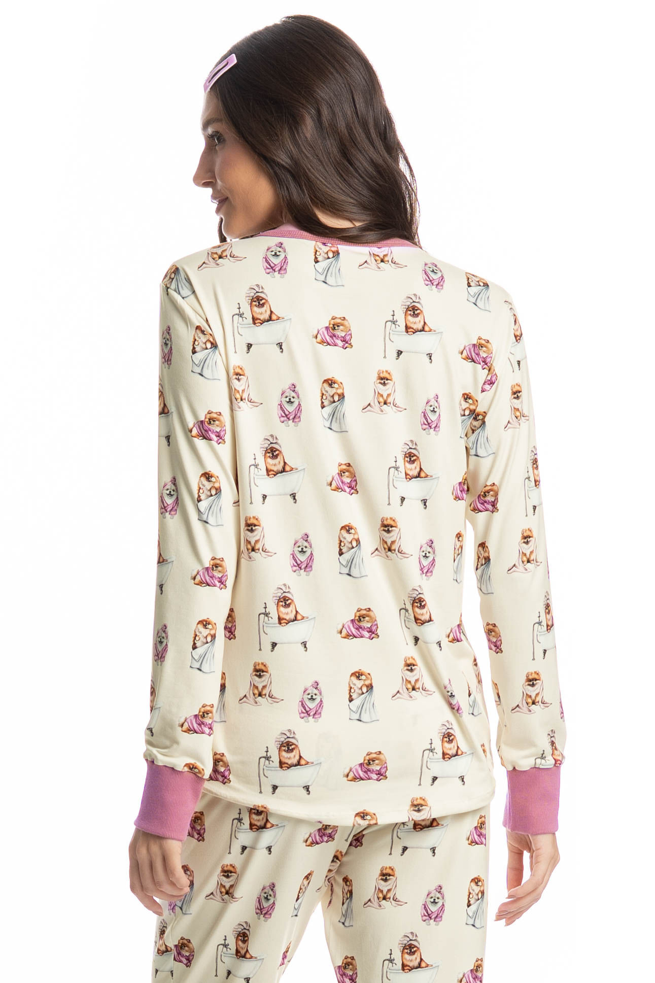 Pijama Feminino Longo Lyla Spa - Imagem 4 - Mobile