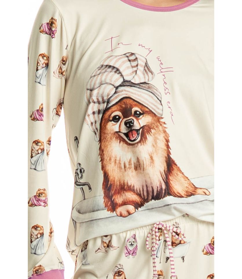 Pijama Feminino Longo Lyla Spa - Imagem 5 - Desktop