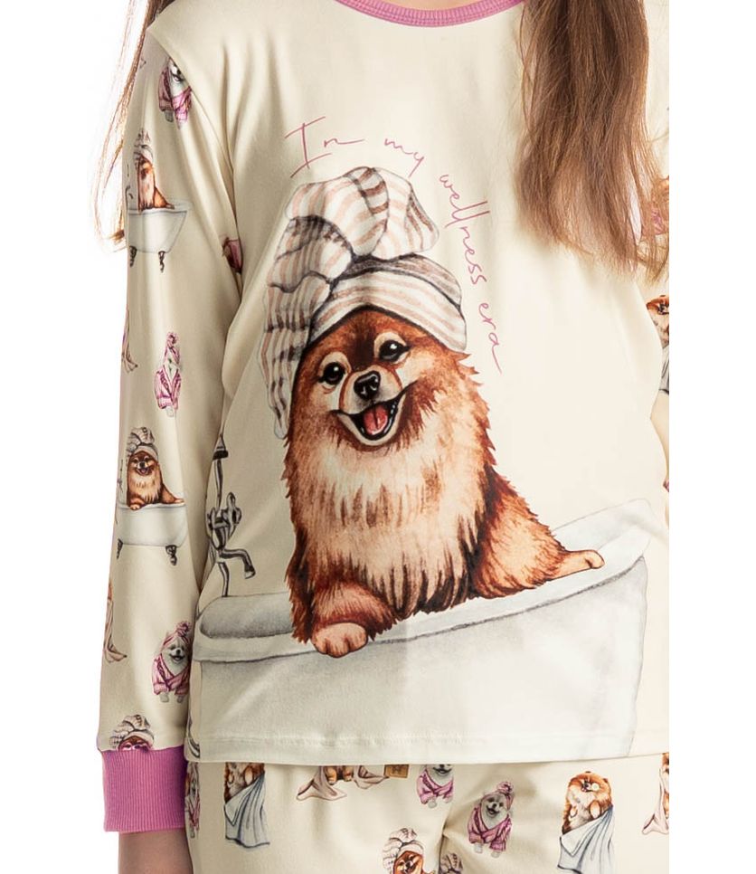 Pijama Longo Infantil Lyla Spa - Imagem 5 - Desktop