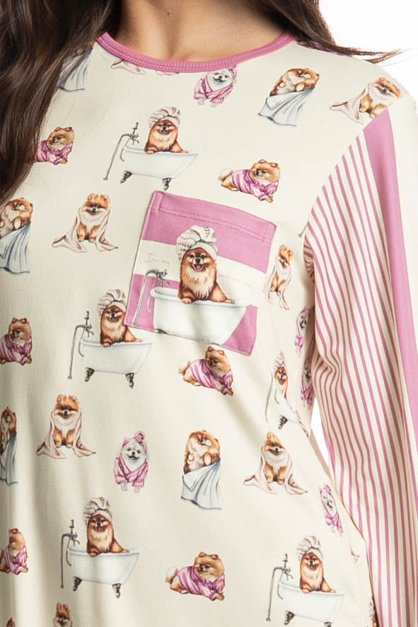 Camisão Curto Manga Longa Lyla Spa - Imagem 5 - Mobile