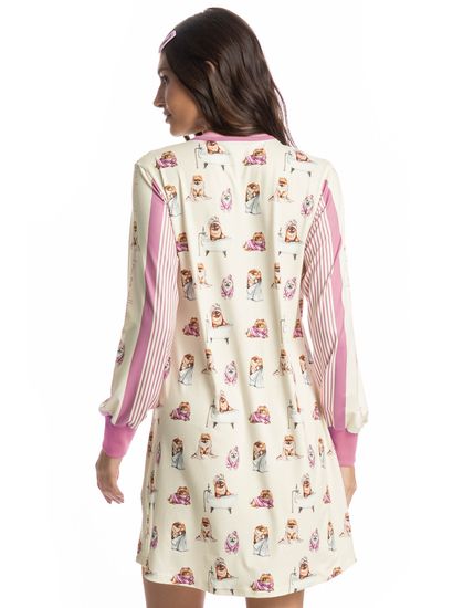 Camisão Curto Manga Longa Lyla Spa - Imagem 2 - Desktop