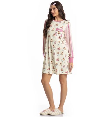 Camisão Curto Manga Longa Lyla Spa - Imagem 3 - Mobile