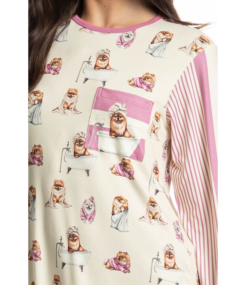 Camisão Curto Manga Longa Lyla Spa - Imagem 5 - Desktop