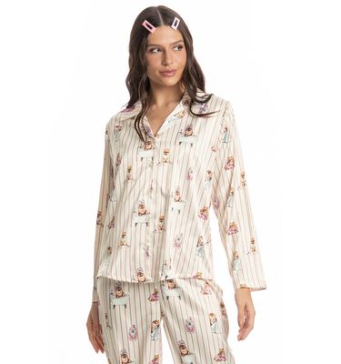 Pijama Longo Americano Lyla Spa - Imagem 3 - Mobile