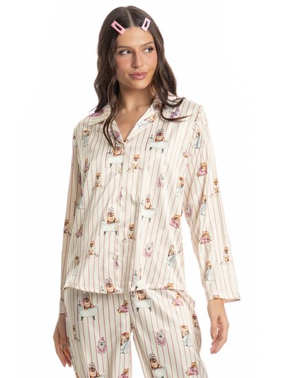 Pijama Longo Americano Lyla Spa - Imagem 3 - Desktop