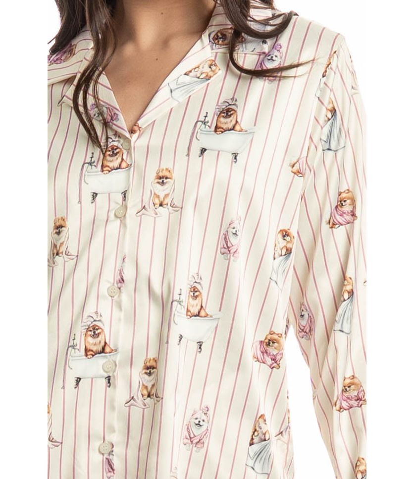 Pijama Longo Americano Lyla Spa - Imagem 5 - Desktop